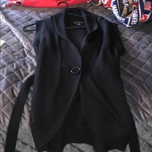 Black sweater vest